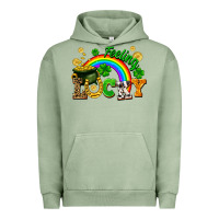 Pigment Oil Green feeling lucky Urban Hoodie - FaDigitalArtStudio