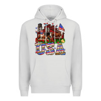 Dove Grey Barn in the USA Premium Hoodie - Neo Western
