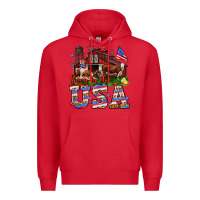 Red Barn in the USA Premium Hoodie - Neo Western