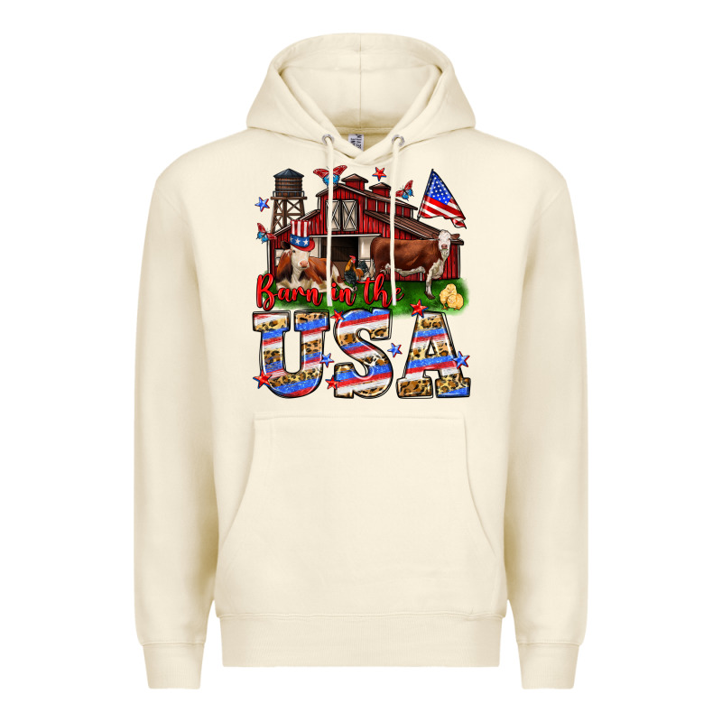Barn In The Usa Premium Hoodie by Neo Western | Teevron