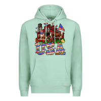 Seafoam Barn in the USA Premium Hoodie - Neo Western