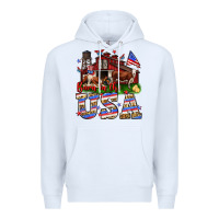 White Barn in the USA Premium Hoodie - Neo Western