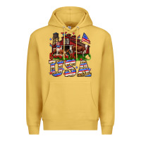 Antique Gold Barn in the USA Premium Hoodie - Neo Western