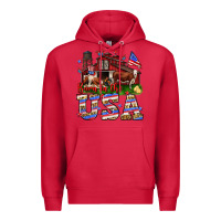 Cardinal Barn in the USA Premium Hoodie - Neo Western