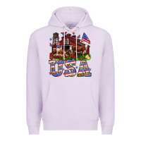 Lilac Barn in the USA Premium Hoodie - Neo Western