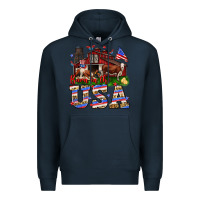 Navy Barn in the USA Premium Hoodie - Neo Western