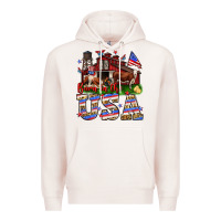 Pale Pink Barn in the USA Premium Hoodie - Neo Western