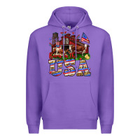 Purple Barn in the USA Premium Hoodie - Neo Western
