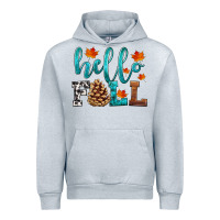 Heather Grey hello fall Urban Hoodie - HRA Design Shop