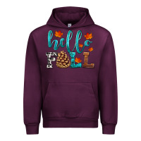 Mauve Wine hello fall Urban Hoodie - HRA Design Shop