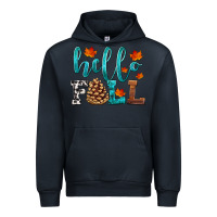 Navy hello fall Urban Hoodie - HRA Design Shop