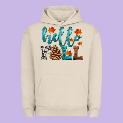 Hello Fall Urban Hoodie Designed By Hra Design Shop