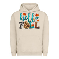 Pigment French Oak hello fall Urban Hoodie - HRA Design Shop