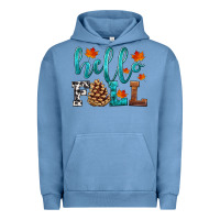 Pigment Pebble Blue hello fall Urban Hoodie - HRA Design Shop