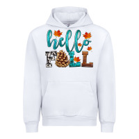 White hello fall Urban Hoodie - HRA Design Shop