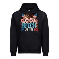 Black Boom bitch get out the way 4th of July Urban Hoodie - CowGirlArtShop