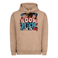 Pigment Burro Boom bitch get out the way 4th of July Urban Hoodie - CowGirlArtShop