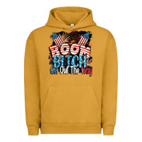 Pigment Peanut Butter Boom bitch get out the way 4th of July Urban Hoodie - CowGirlArtShop