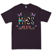 Plum little miss america Premium Tee - CowhideDigitalArt