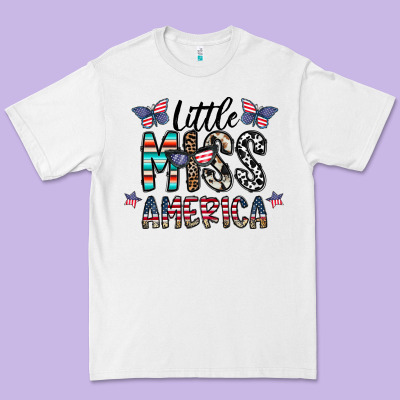 Little Miss America Premium Tee Designed By Cowhidedigitalart
