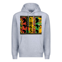 Heather Grey juneteenth 1865 tumbler Premium Hoodie - HRA Design Shop