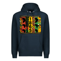 Navy juneteenth 1865 tumbler Premium Hoodie - HRA Design Shop