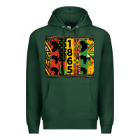 Sports Green juneteenth 1865 tumbler Premium Hoodie - HRA Design Shop