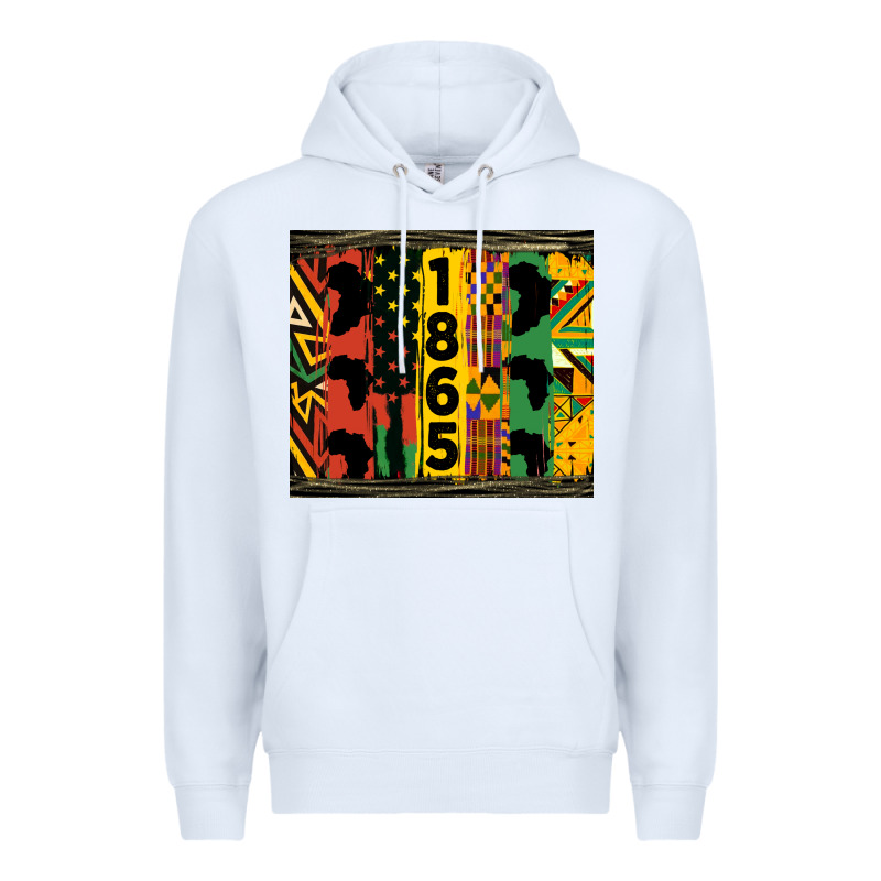 Juneteenth 1865 Tumbler Premium Hoodie by HRA Design Shop | Teevron