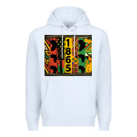 White juneteenth 1865 tumbler Premium Hoodie - HRA Design Shop