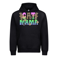 Black cat mama Urban Hoodie - CowhideDigitalArt