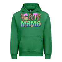 Emerald cat mama Urban Hoodie - CowhideDigitalArt