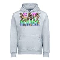 Heather Grey cat mama Urban Hoodie - CowhideDigitalArt