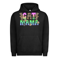 Pigment Black cat mama Urban Hoodie - CowhideDigitalArt