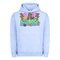 Pigment Grape Ice cat mama Urban Hoodie - CowhideDigitalArt