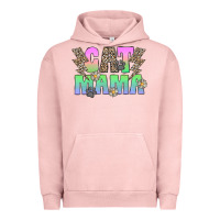 Pigment Salmon cat mama Urban Hoodie - CowhideDigitalArt