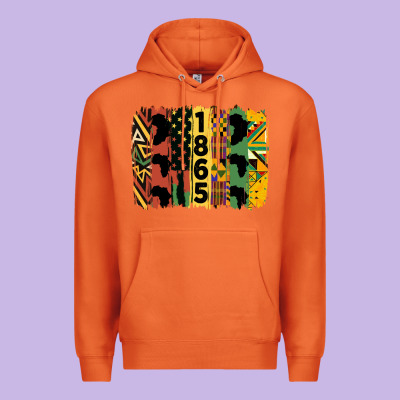 Juneteenth Brush Stroke 2 Premium Hoodie Designed By Hra Design Shop