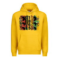 Lemon juneteenth brush stroke 2 Premium Hoodie - HRA Design Shop