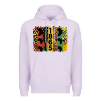 Lilac juneteenth brush stroke 2 Premium Hoodie - HRA Design Shop