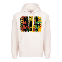 Pale Pink juneteenth brush stroke 2 Premium Hoodie - HRA Design Shop