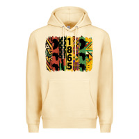 Pina Colada juneteenth brush stroke 2 Premium Hoodie - HRA Design Shop