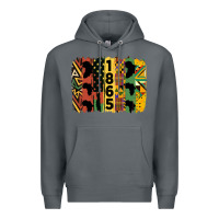 Rock juneteenth brush stroke 2 Premium Hoodie - HRA Design Shop
