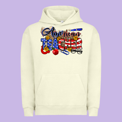 American Teacher Urban Hoodie Designed By Neo Western