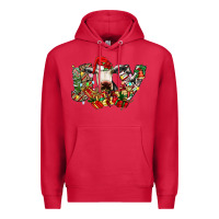 Cardinal christmas joy cow Premium Hoodie - CowhideDigitalArt