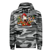 Slate Camo christmas joy cow Premium Hoodie - CowhideDigitalArt