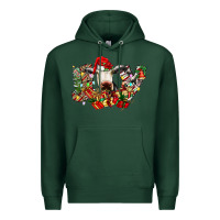 Sports Green christmas joy cow Premium Hoodie - CowhideDigitalArt
