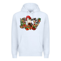 White christmas joy cow Premium Hoodie - CowhideDigitalArt