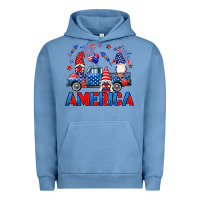 Pigment Pebble Blue American truck gnomes Urban Hoodie - Neo Western