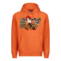 Carrot christmas joy cow Premium Hoodie - CowhideDigitalArt