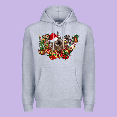 Christmas Joy Highland Cow Premium Hoodie Designed By Cowhidedigitalart