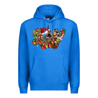 True Royal christmas joy highland cow Premium Hoodie - CowhideDigitalArt